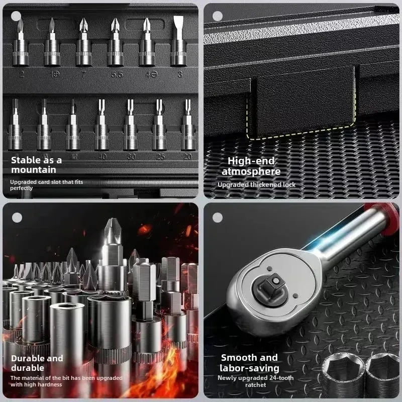 Car Repair Tool Kit – 46/53 Piece Socket & Ratchet Set