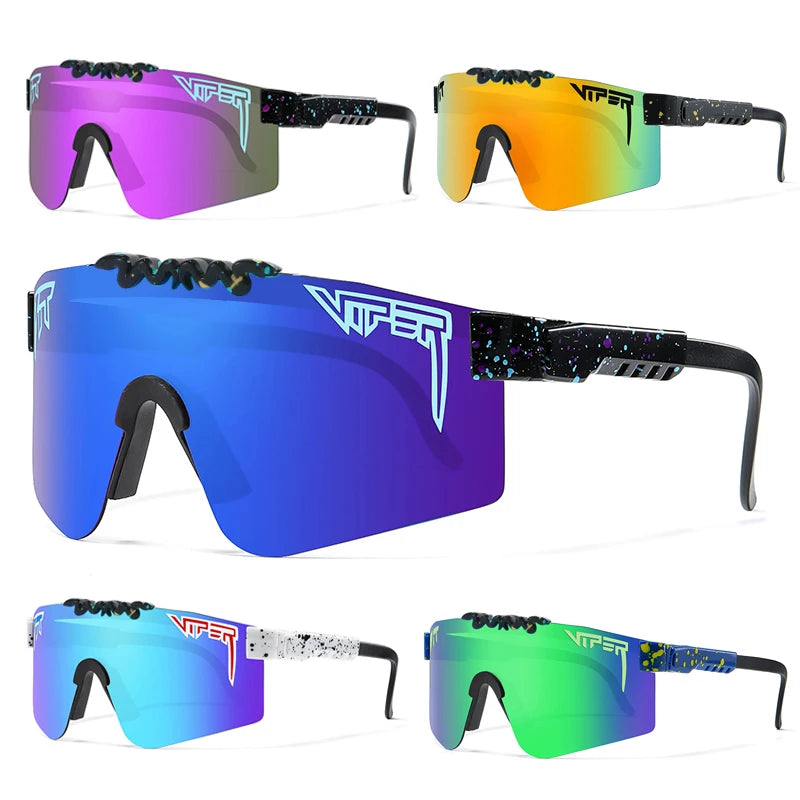 Adult UV400 Pit Viper Style Sport Sunglasses: