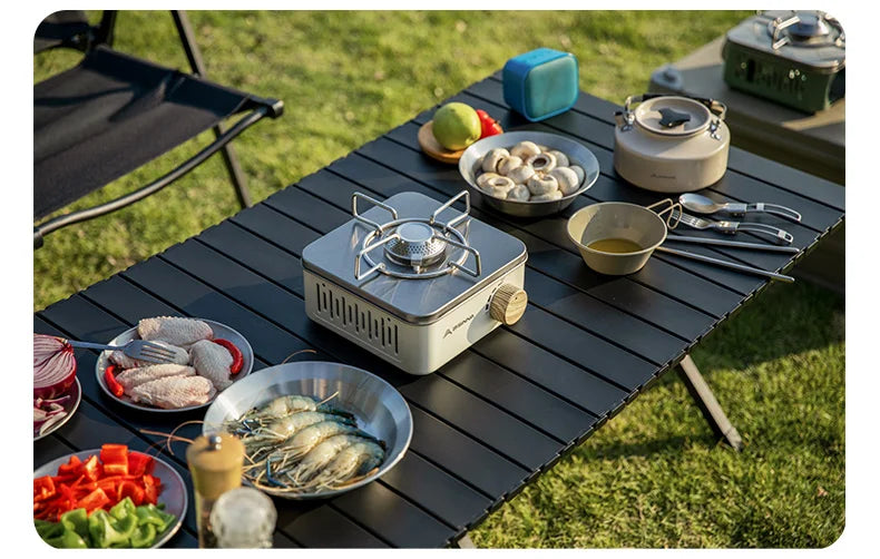 style gas burner designed for outdoor