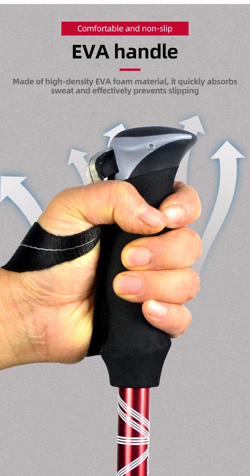 Lightweight, Foldable & Portable Walking Stick for CampingS