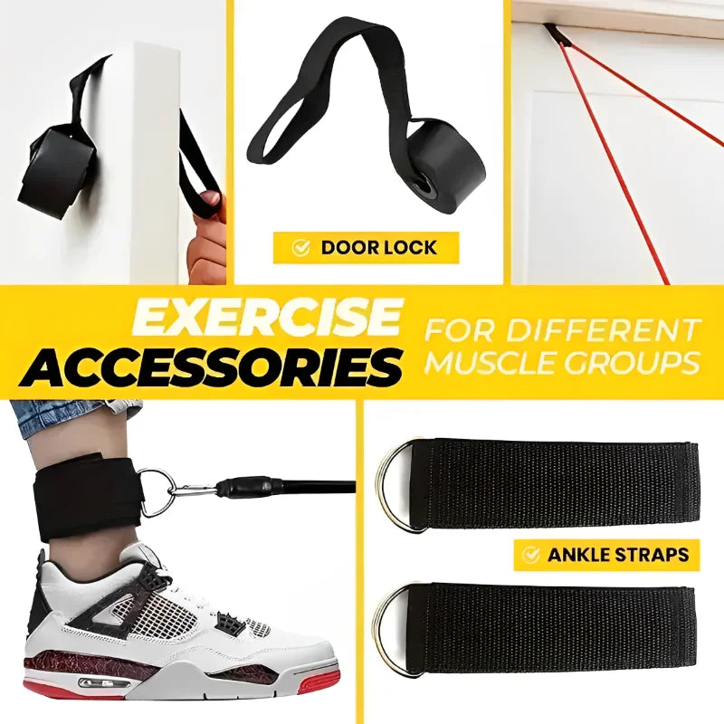 portable resistance bands often sold online for home