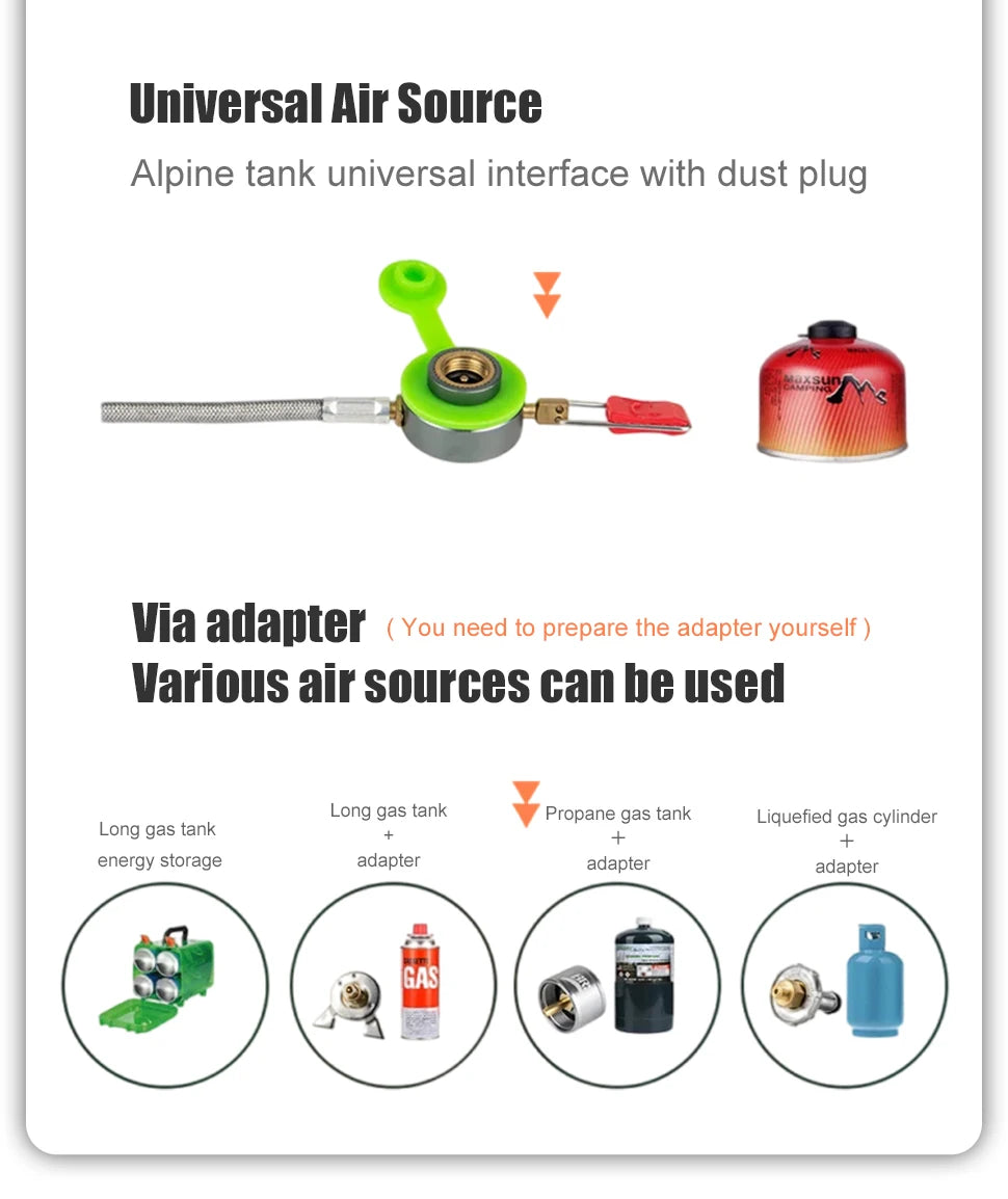 Foldable Gas Burner Camping Picnic Windproof Stove