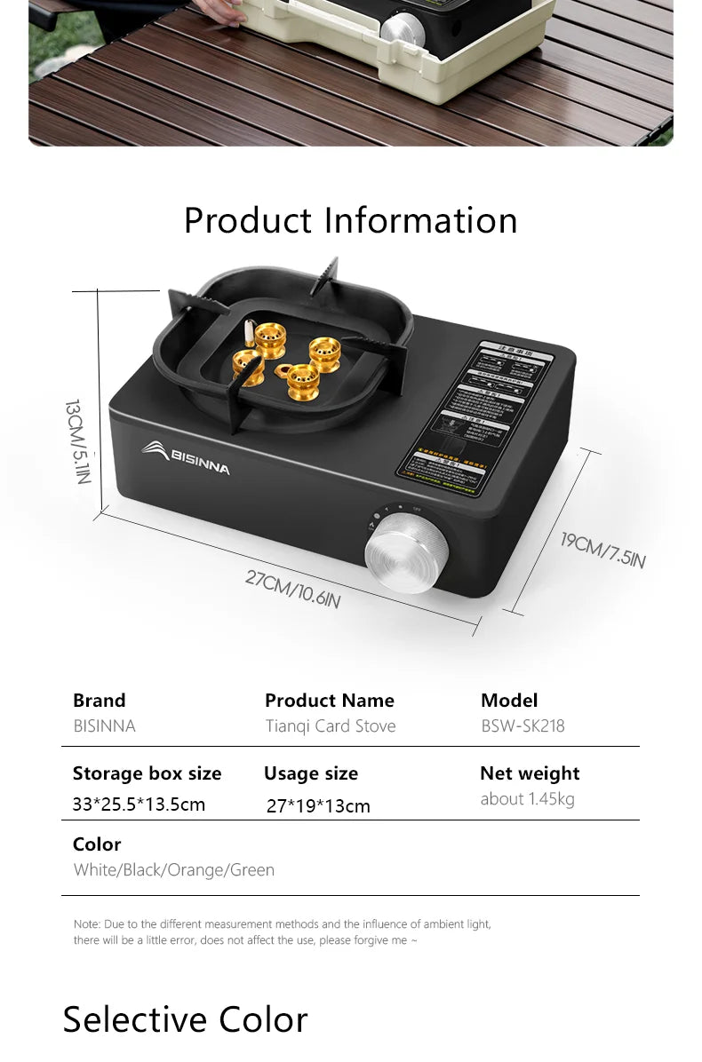 high-firepower cassette burner ideal for outdoor