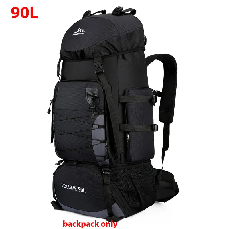 large 90-liter travel backpack