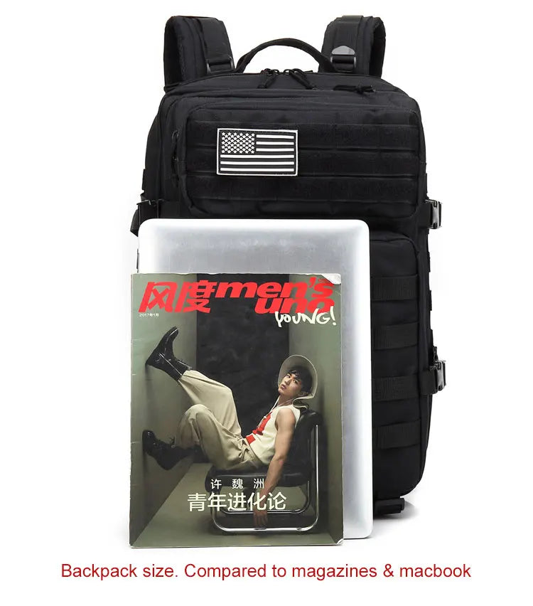 Multi-Functional Tactical Backpack – 50L / 35L / 25L | Waterproof & Large Capacity