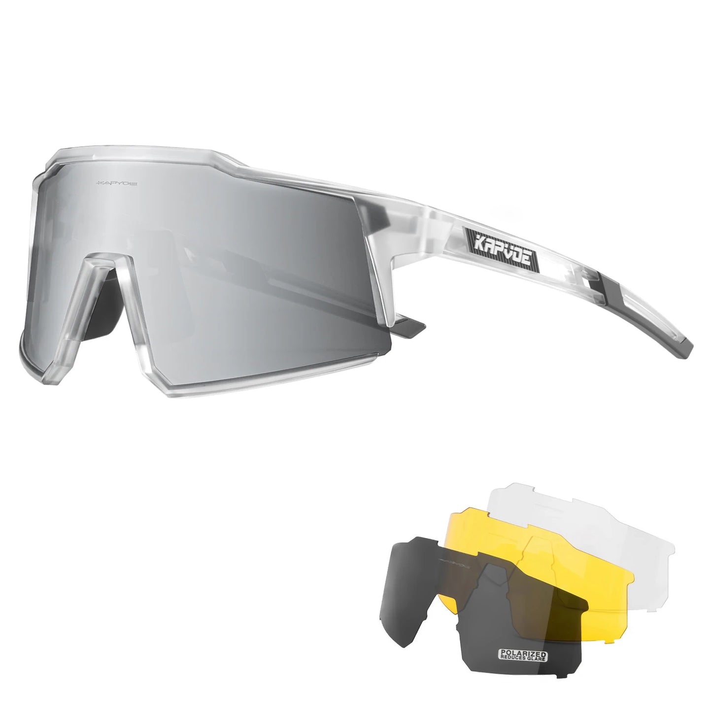 Kapvoe Photochromic Cycling Sunglasses for Men Cycl Glasses Mountain Bicycle Goggles Women Outdoor Sports Running UV400 Eyewear