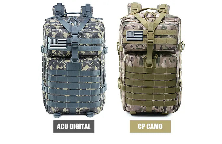 Multi-Functional Tactical Backpack – 50L / 35L / 25L | Waterproof & Large Capacity