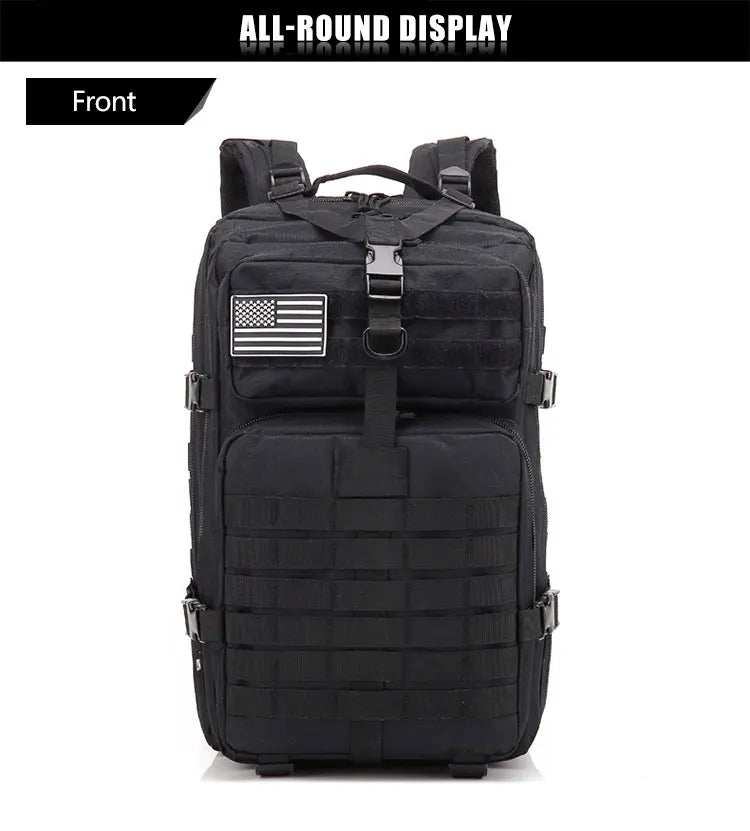 Multi-Functional Tactical Backpack – 50L / 35L / 25L | Waterproof & Large Capacity