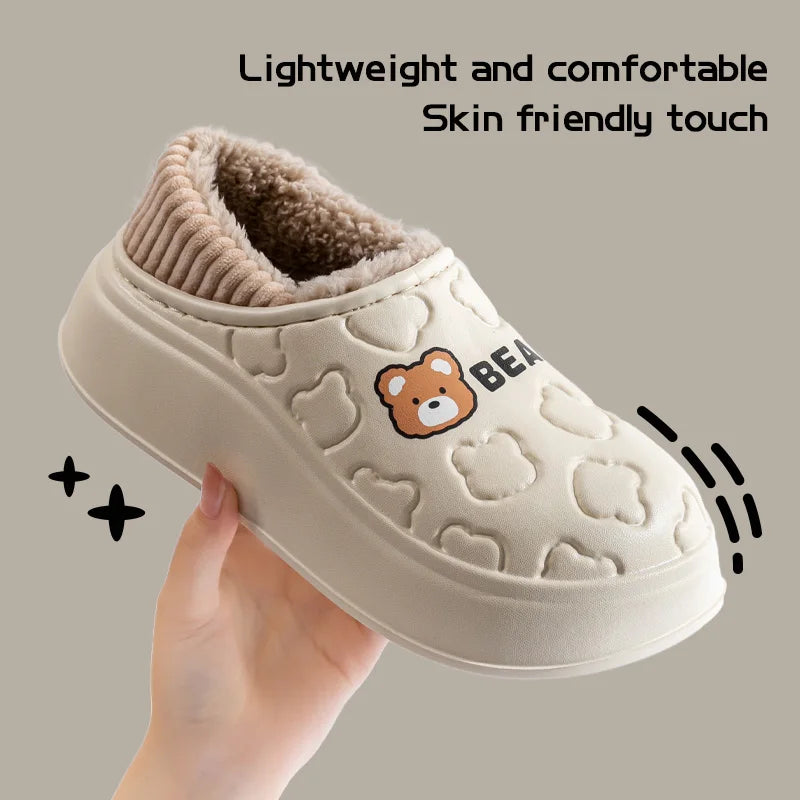 CozyStep™ Waterproof Cotton Slippers – Winter-Ready Comfort for Her & Him