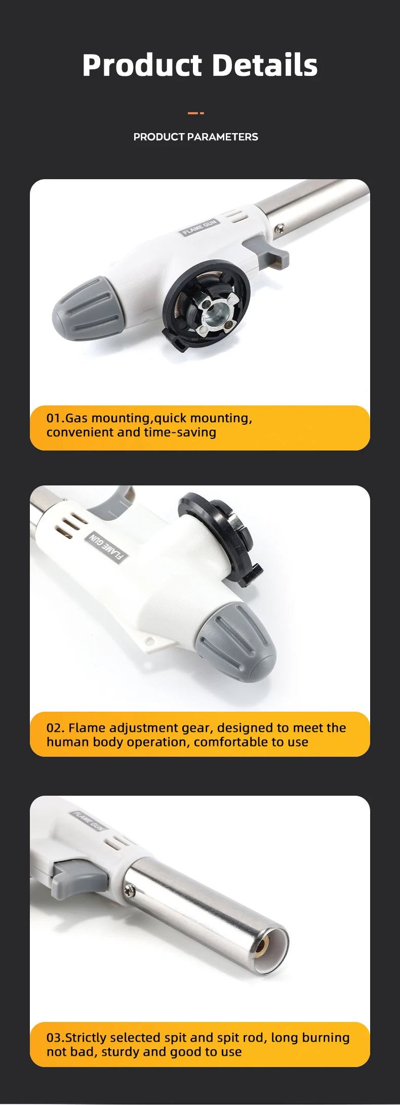 BBQ torch, camping gas burner, n