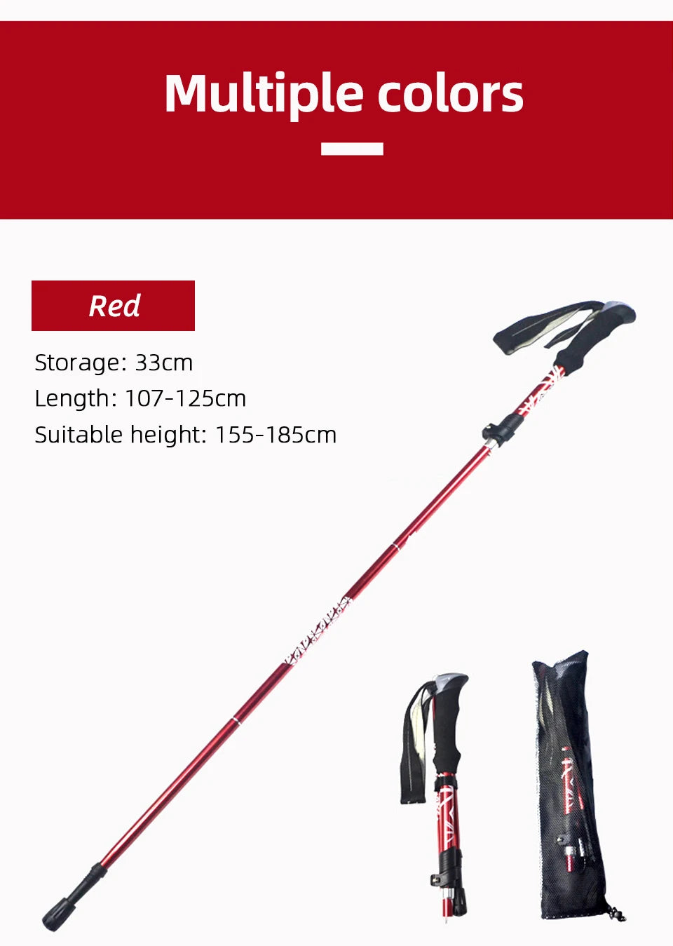 Lightweight, Foldable & Portable Walking Stick for CampingS