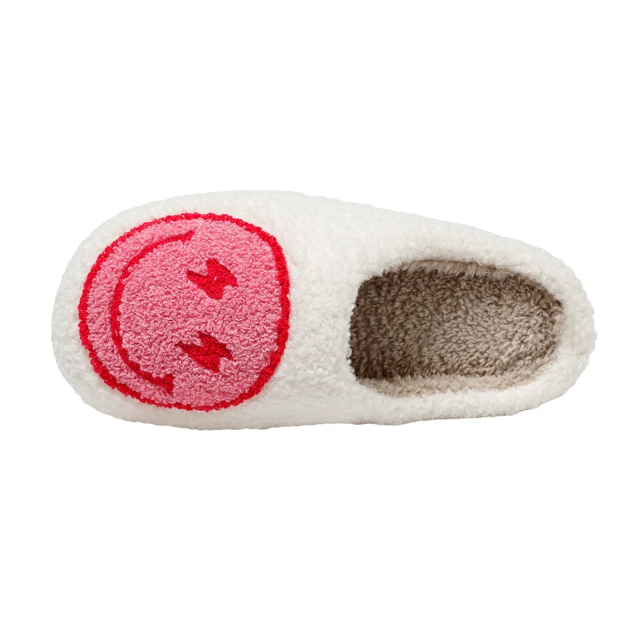 Clearance_Women Super Cute Lightning Smile Face Slippers House Funny Ladies Casual Footwear Winter Shoes Fluffy Slides for Home_