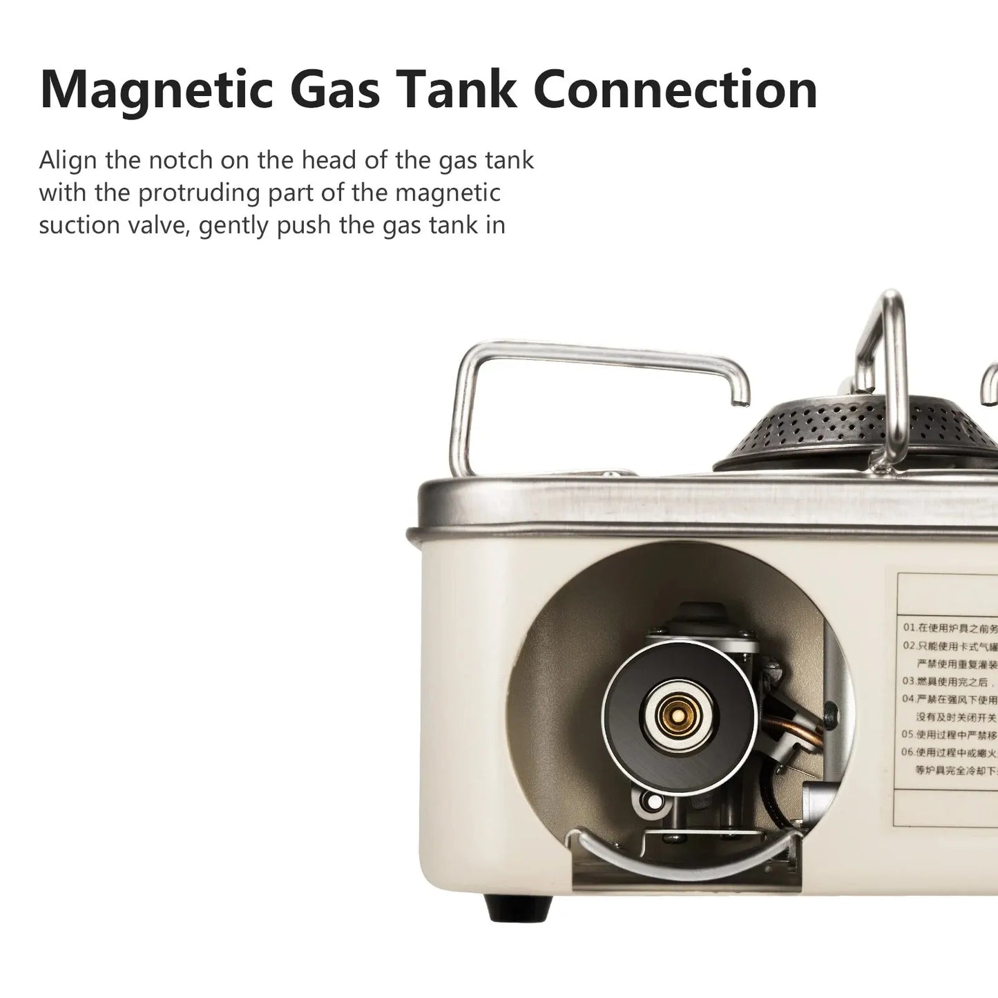 style gas burner designed for outdoor