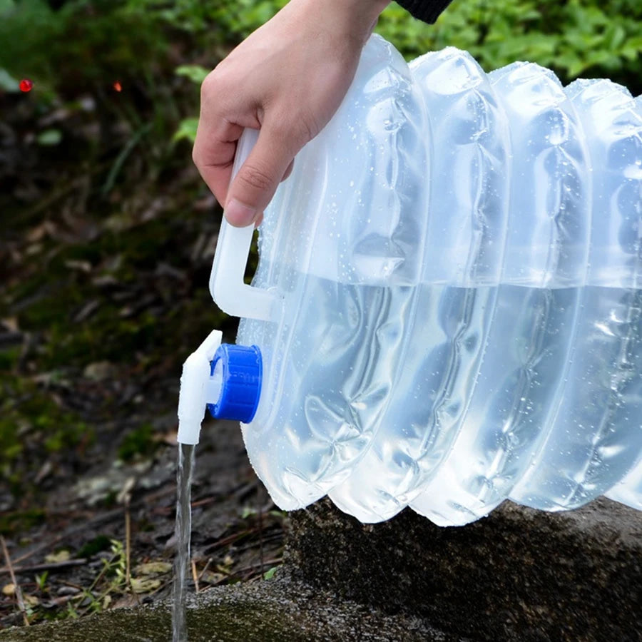 Portable 5L/10L/15L Outdoor Foldable Water Carrier Container