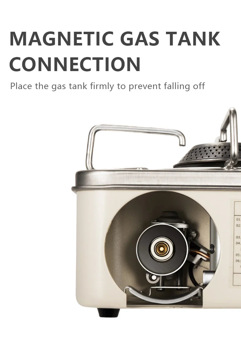 style gas burner designed for outdoor