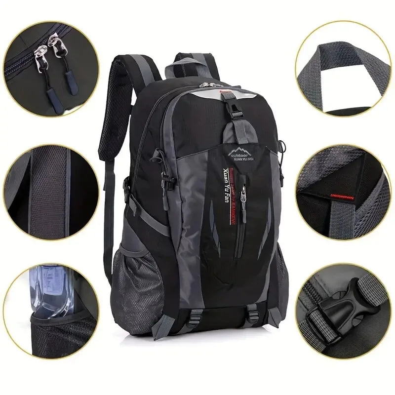 Men's Outdoor Hiking Backpack – Large Capacity, Lightweight, Waterproof