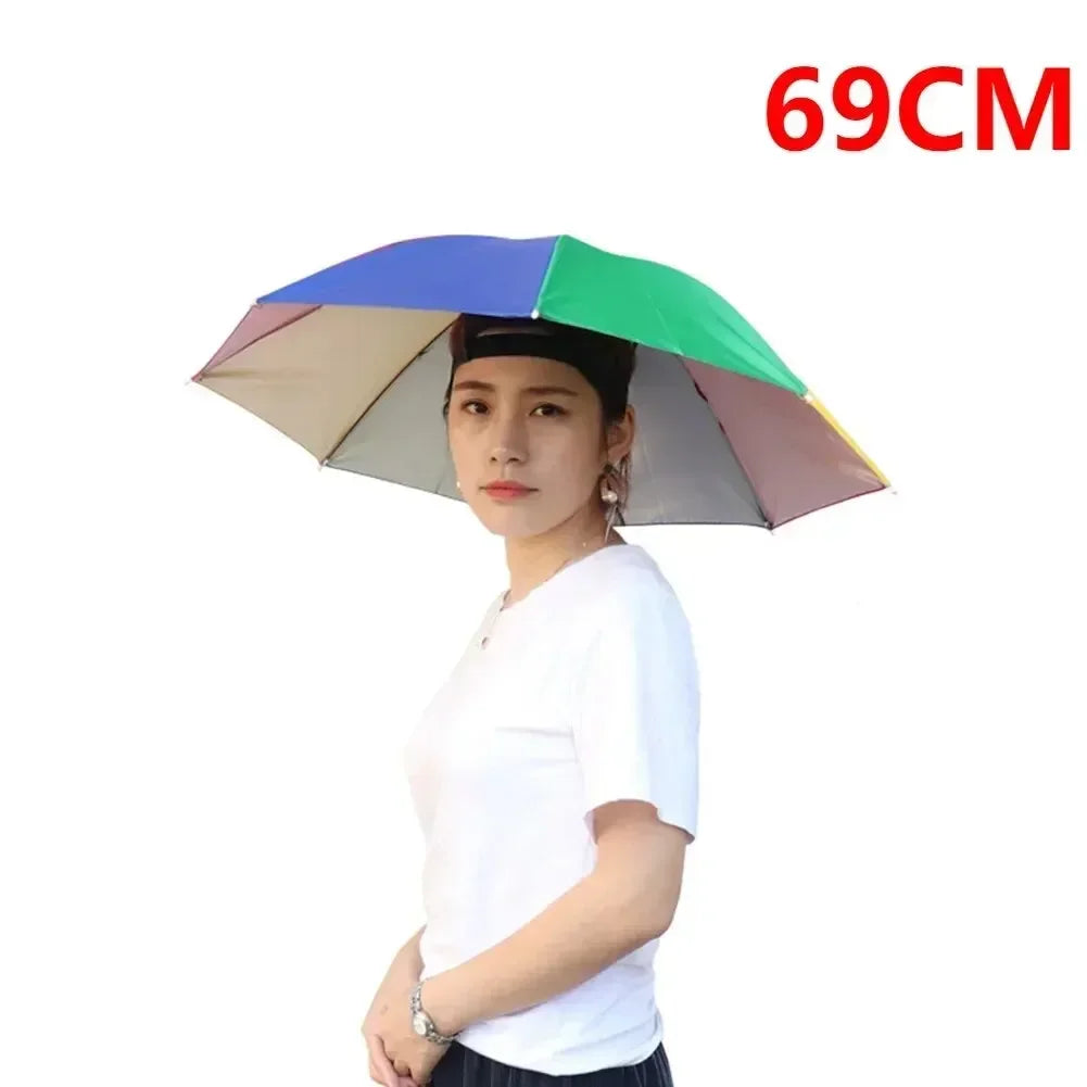 foldable outdoor umbrella hat