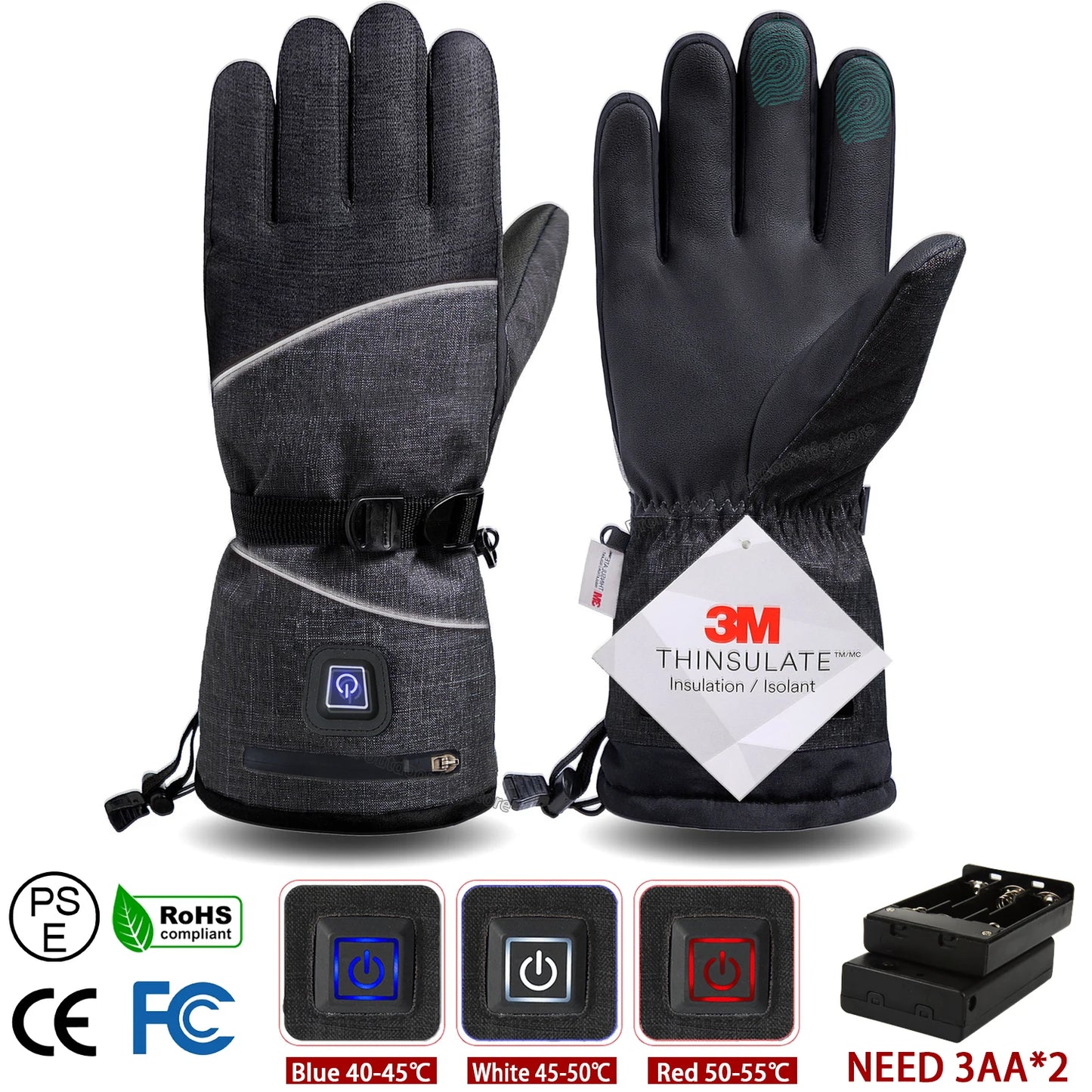 electric heated winter gloves,