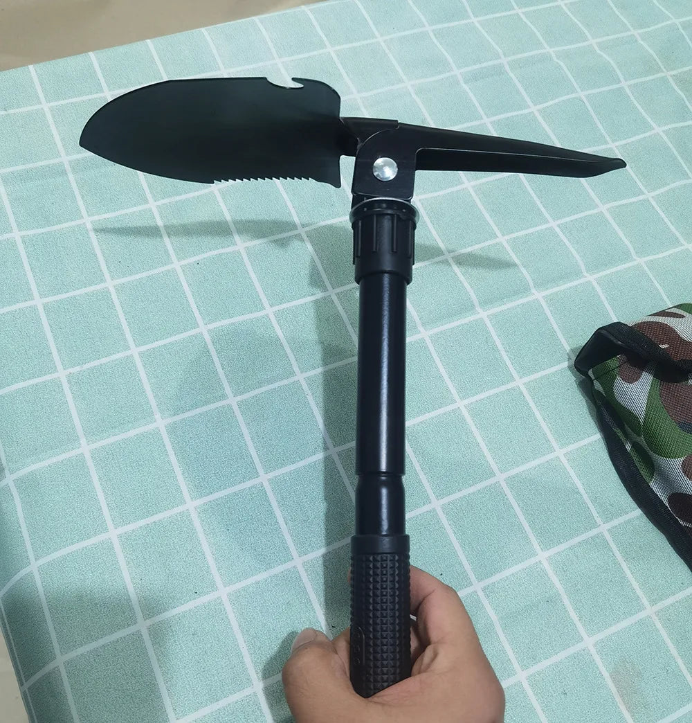 multifunctional military-style folding shovel