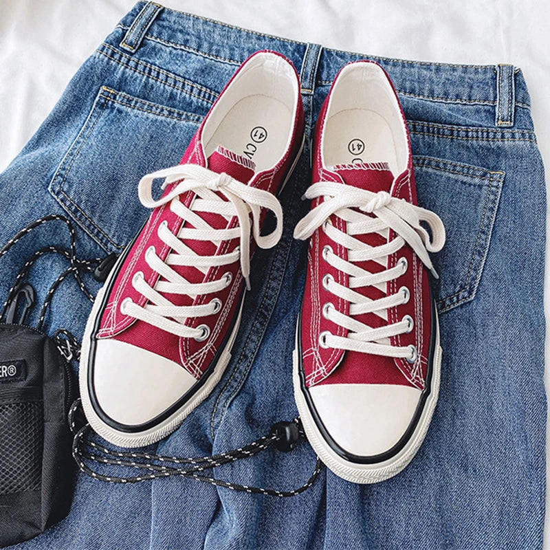 Classic 1970's Canvas Shoes for Men and Women Retro Non-slip Sports Shoes Korean Version Student Cloth Casual Shoes
