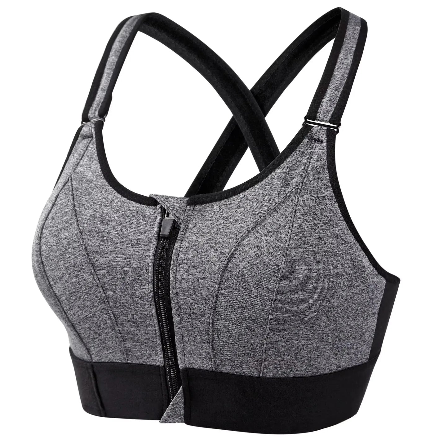 Shockproof Support, Elastic Fit, Slim Yoga Crop Top