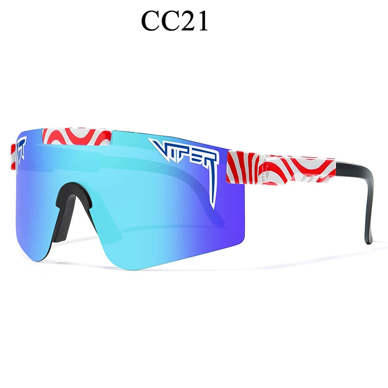 Adult UV400 Pit Viper Style Sport Sunglasses: