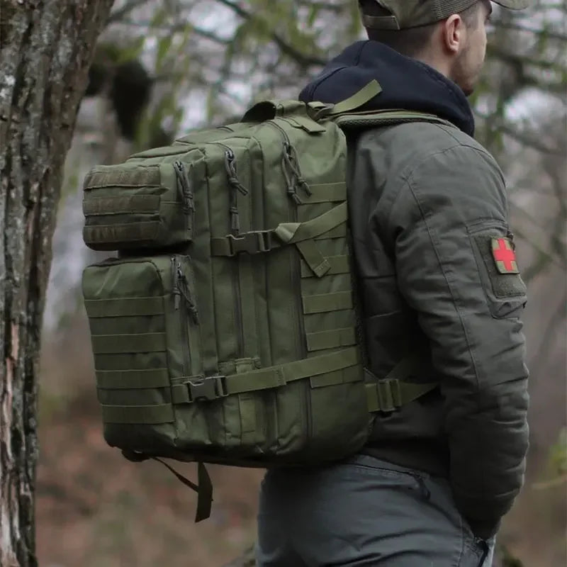 Multi-Functional Tactical Backpack – 50L / 35L / 25L | Waterproof & Large Capacity