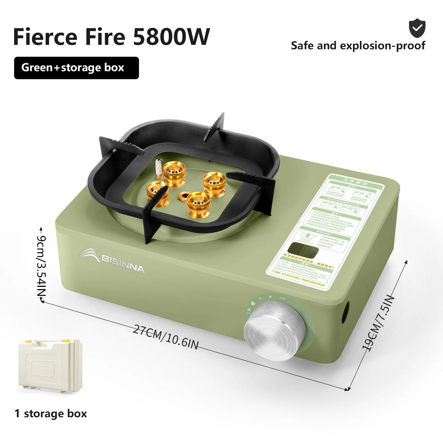 high-firepower cassette burner ideal for outdoor