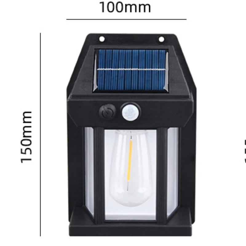 Solar Tungsten Night Lamp with Motion Sensor: