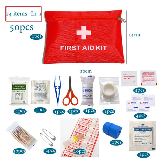 Red Emergency Medical Kit