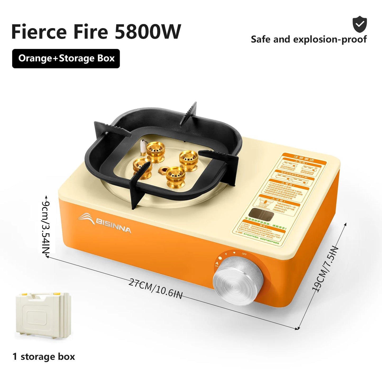high-firepower cassette burner ideal for outdoor