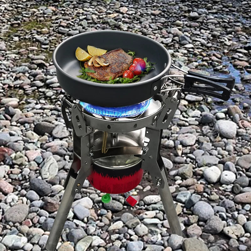 Foldable Gas Burner Camping Picnic Windproof Stove