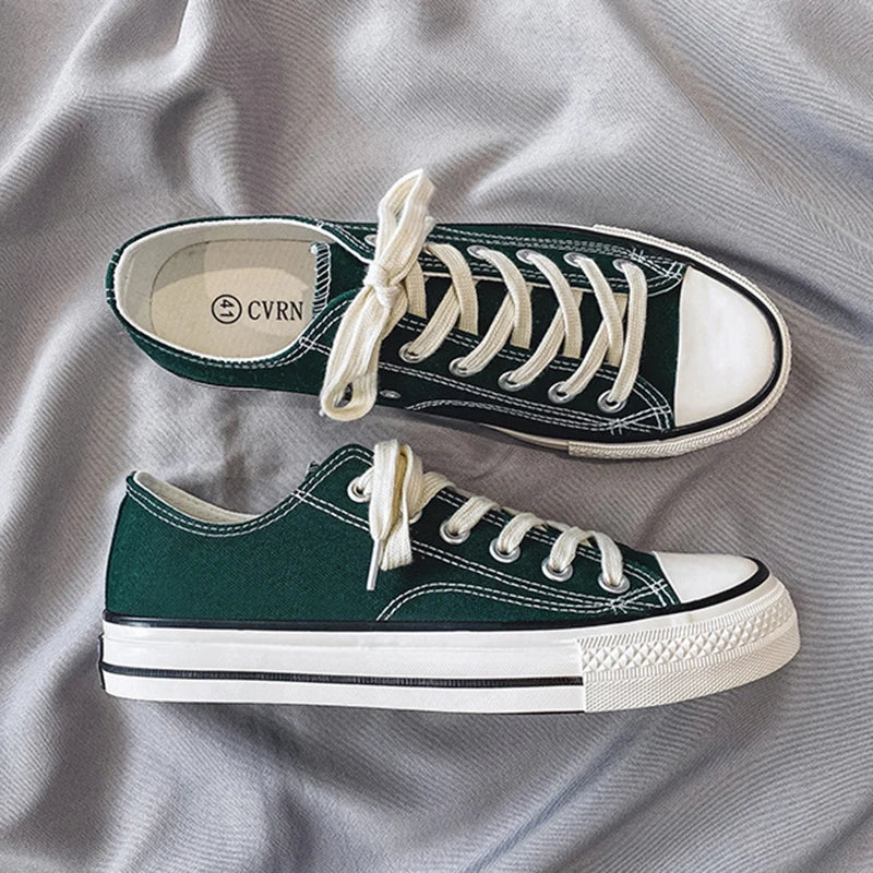 Classic 1970's Canvas Shoes for Men and Women Retro Non-slip Sports Shoes Korean Version Student Cloth Casual Shoes