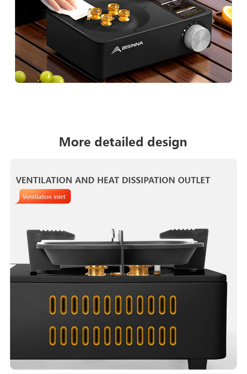 high-firepower cassette burner ideal for outdoor