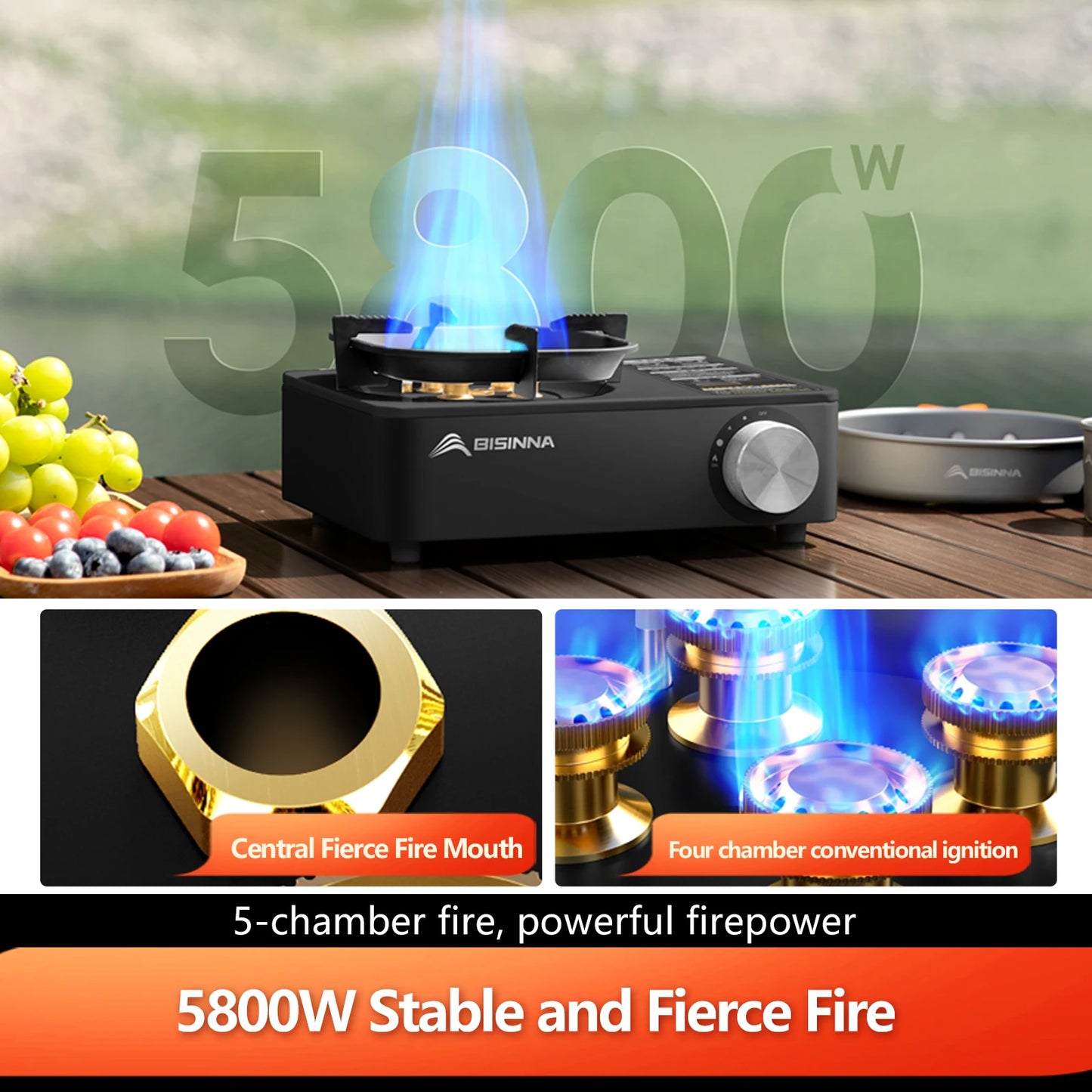 high-firepower cassette burner ideal for outdoor