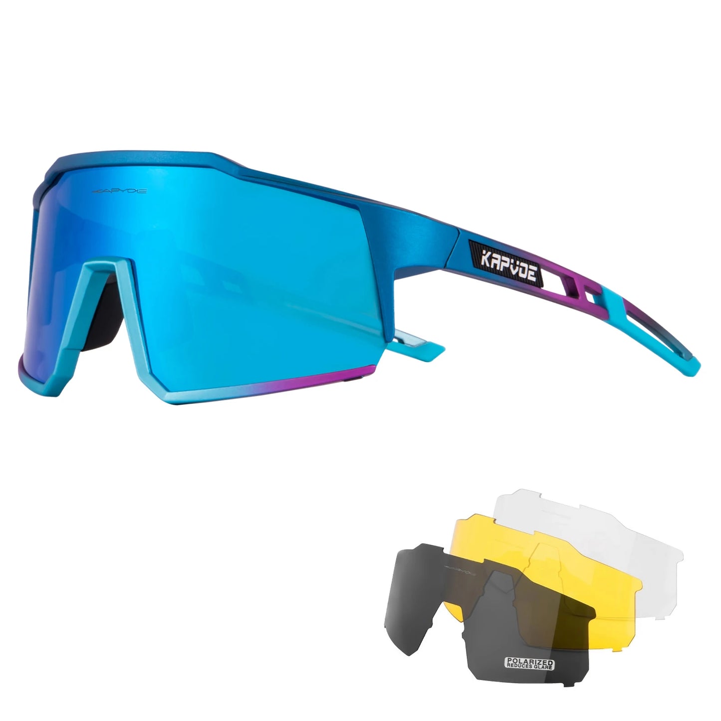 Kapvoe Photochromic Cycling Sunglasses for Men Cycl Glasses Mountain Bicycle Goggles Women Outdoor Sports Running UV400 Eyewear