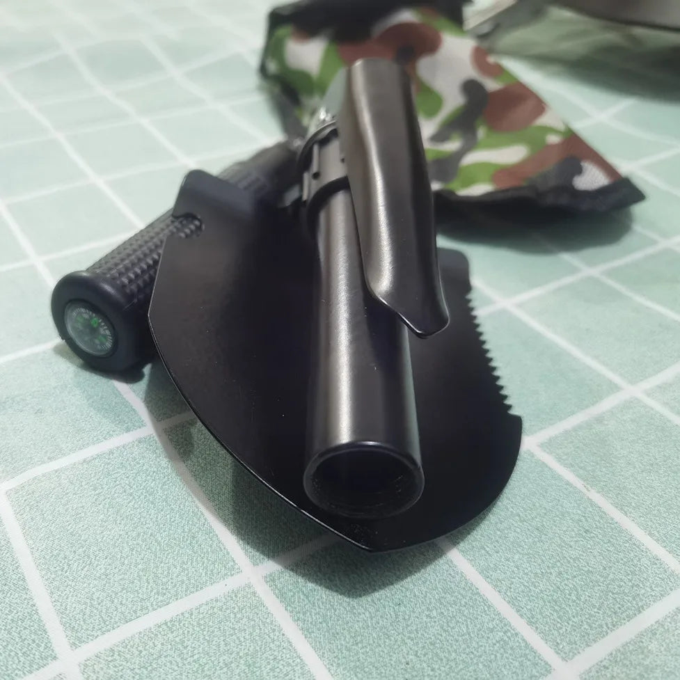 multifunctional military-style folding shovel