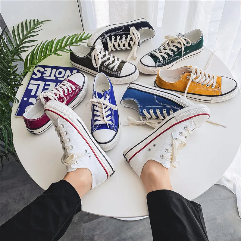 Classic 1970's Canvas Shoes for Men and Women Retro Non-slip Sports Shoes Korean Version Student Cloth Casual Shoes