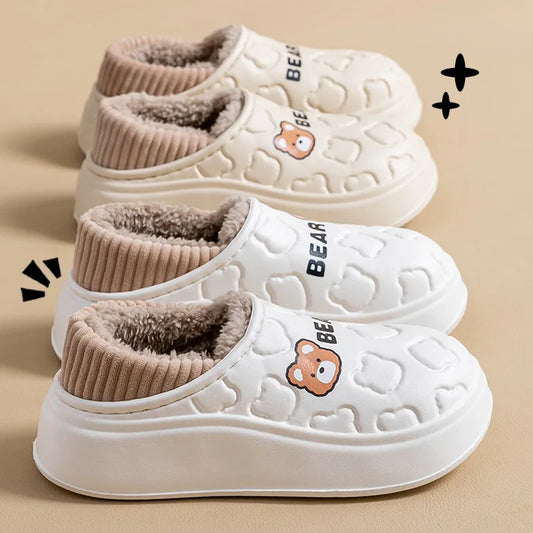 CozyStep™ Waterproof Cotton Slippers – Winter-Ready Comfort for Her & Him