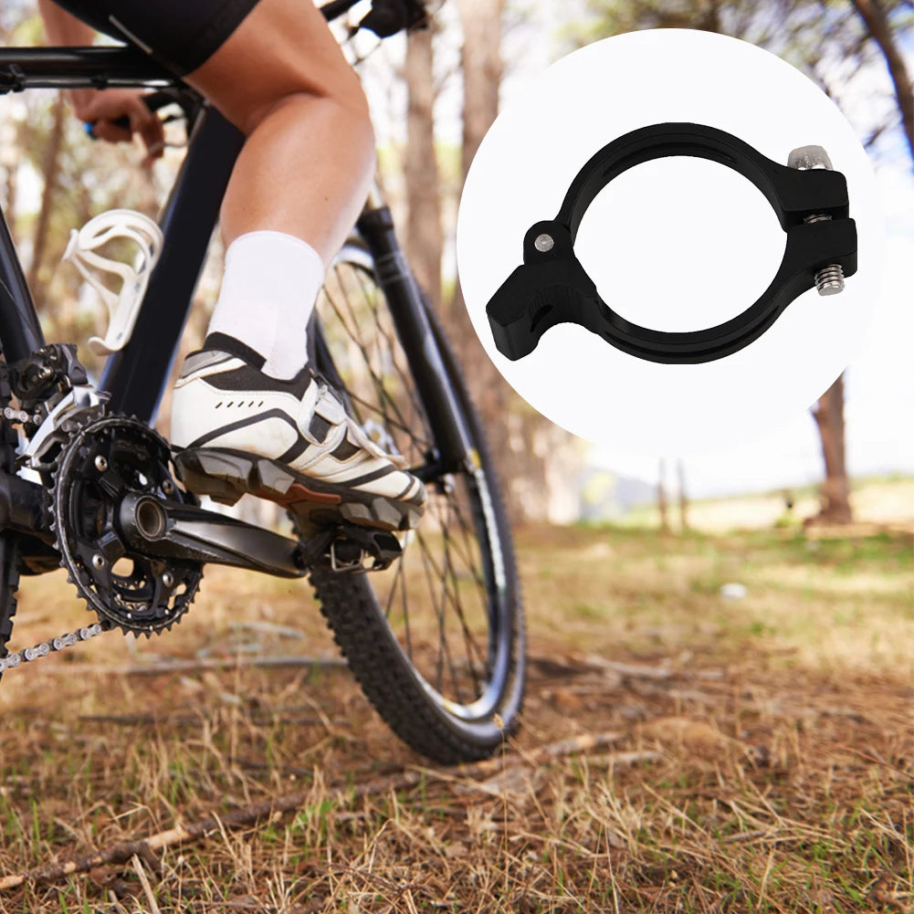 Bicycle Front Derailleur Snap Ring Gear Front Derailleur Clamp 34.9mm Adjustable Front Derailleur Adapter Clip Bike Accessories