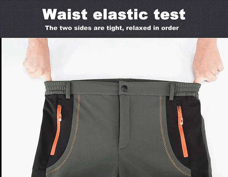 LNGXO Thick Warm Fleece Hiking Pants
