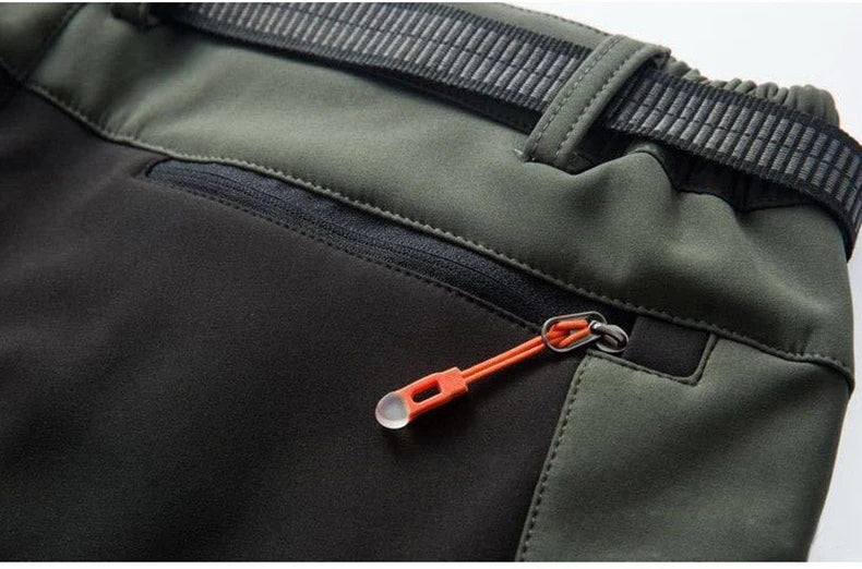 LNGXO Thick Warm Fleece Hiking Pants