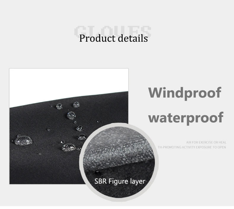 Winter Waterproof Men's Gloves Windproof Sports
