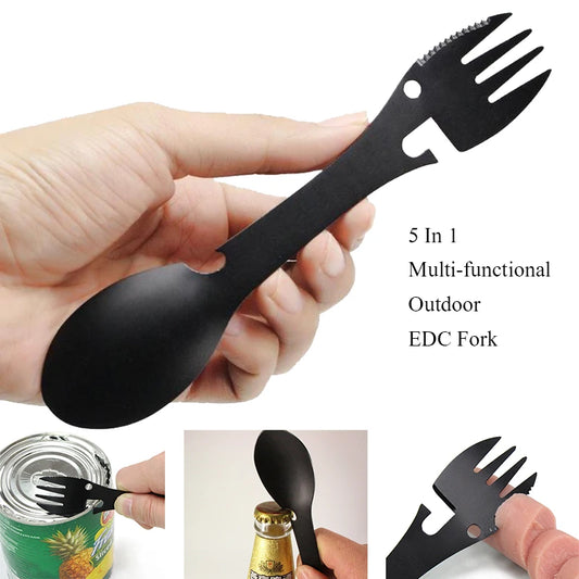 : Outdoor Survival Tools 5-in-1 Camping Multi-functional EDC Kit