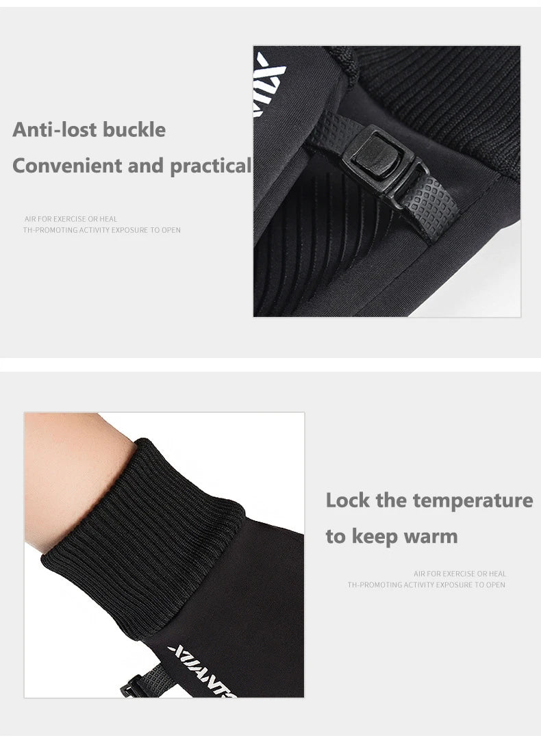 Winter Waterproof Men's Gloves Windproof Sports