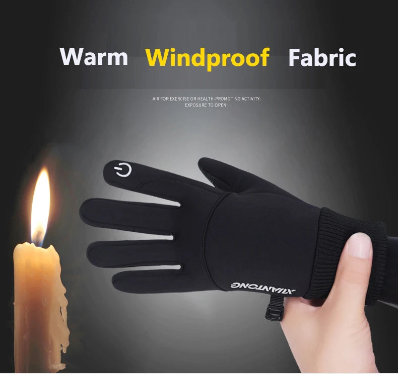 Winter Waterproof Men's Gloves Windproof Sports