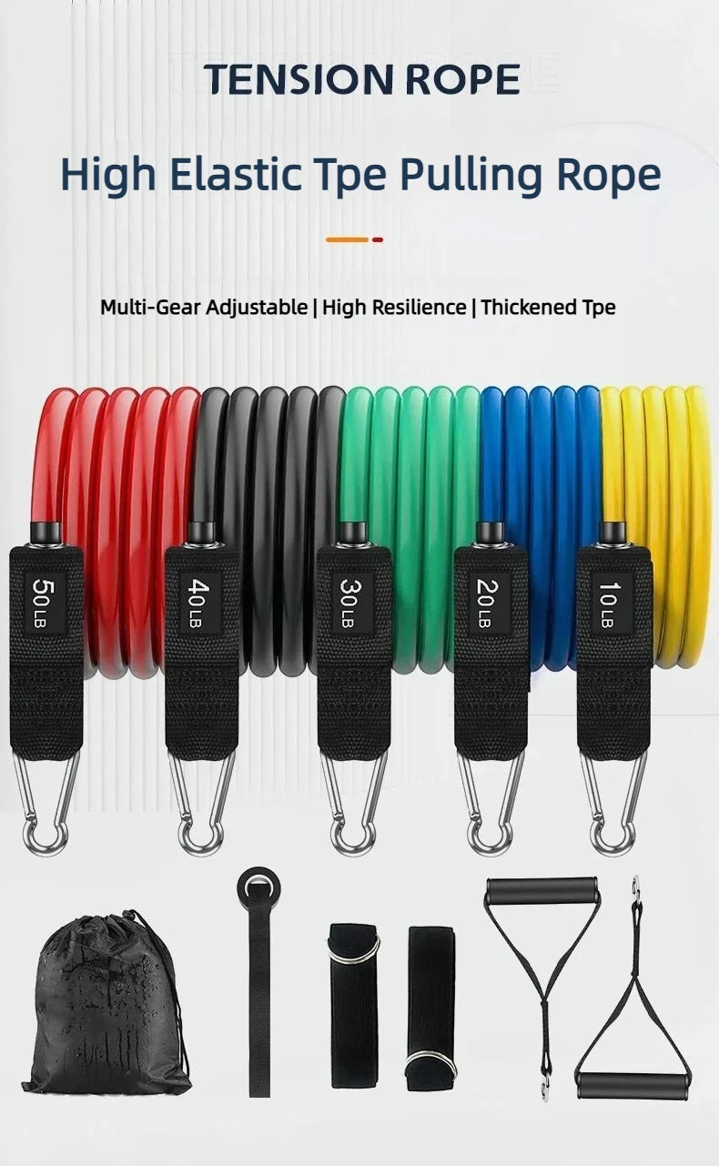 portable resistance bands often sold online for home