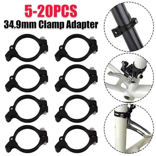 Bicycle Front Derailleur Snap Ring Gear Front Derailleur Clamp 34.9mm Adjustable Front Derailleur Adapter Clip Bike Accessories