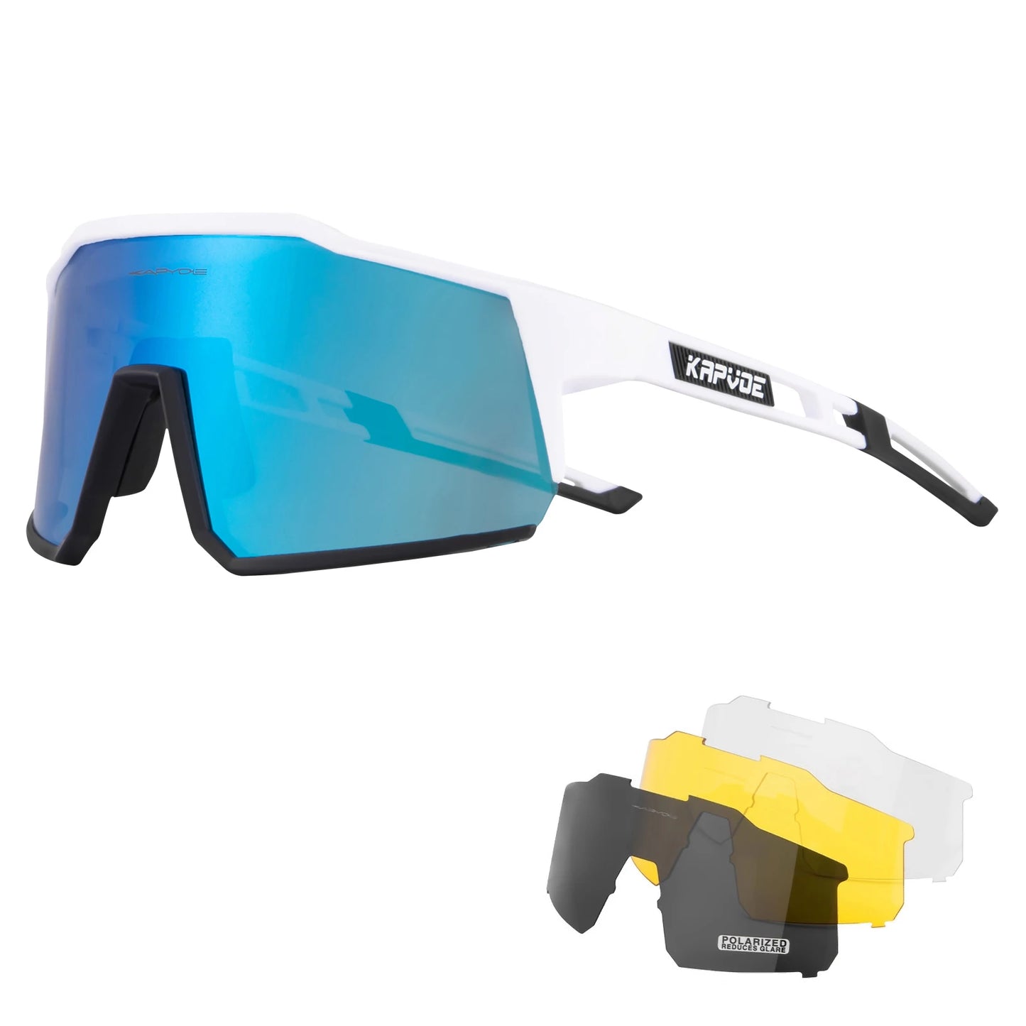Kapvoe Photochromic Cycling Sunglasses for Men Cycl Glasses Mountain Bicycle Goggles Women Outdoor Sports Running UV400 Eyewear