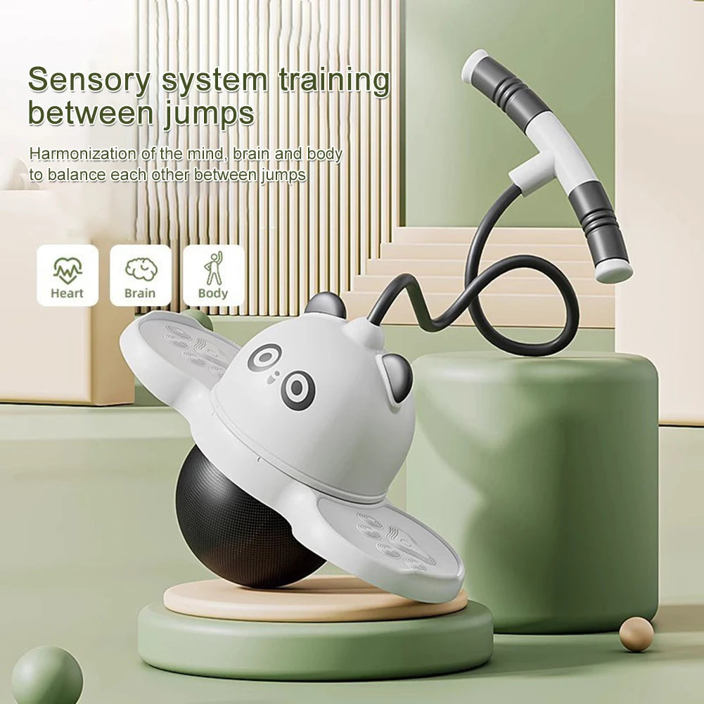Panda Jumping Ball – a bouncy exercise ball with a handle,